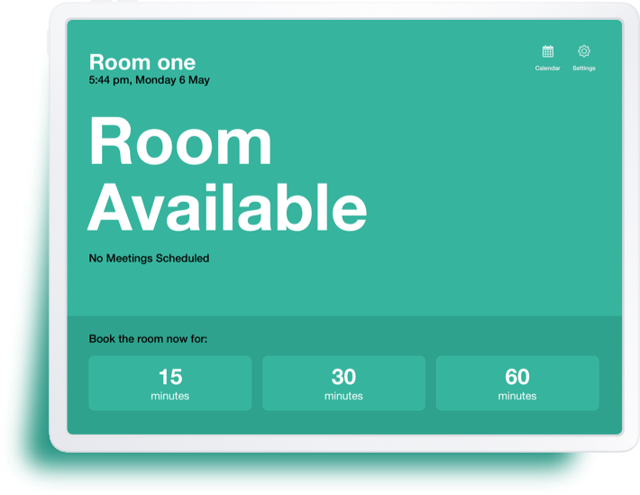 screenshot of the application showing an empty meeting room